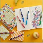 Roller Pentel EnerGel BL77, cu mecanism, 0.7 mm, set 6 bucati, 6 culori