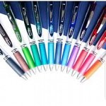 Roller Pentel EnerGel BL77, cu mecanism, 0.7 mm, set 6 bucati, 6 culori