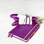 Agenda A5, 96 file, dictando, hardcover, Rhodia Rhodiorama, purple