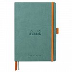 Agenda A5, 120 file, punctat, softcover, Rhodia Goalbook, verde Aqua