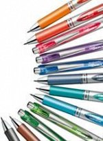 Roller Pentel EnerGel BL77, cu mecanism, 0.7 mm, set 8 bucati, 8 culori