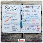 Roller Pentel EnerGel BL77, cu mecanism, 0.7 mm, set 10 bucati, 10 culori
