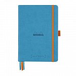 Agenda A5, 120 file, punctat, hardcover, Rhodia Goalbook, turcoaz