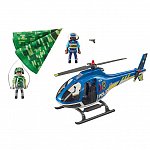 Playmobil City Action - Elicopter de politie si parasutist