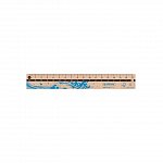 Rigla 17cm, Herlitz GREENline, lemn