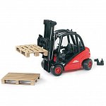Stivuitor Linde H30D cu 2 paleti, Bruder