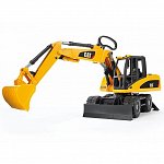 Excavator pe roti CAT, Bruder