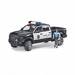 Camion de politie RAM 2500 cu politist si accesorii, Bruder