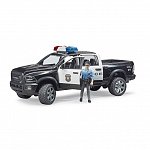 Camion de politie RAM 2500 cu politist si accesorii, Bruder