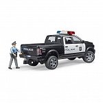 Camion de politie RAM 2500 cu politist si accesorii, Bruder
