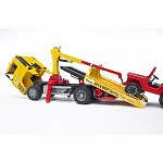 Camion de tractare MAN TGA si vehicul de teren, Bruder
