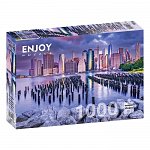 Puzzle Enjoy - Cloudy Sky Over Manhattan, New York, 1000 piese