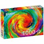Puzzle Enjoy - Colorful Gradient Swirl, 1000 piese