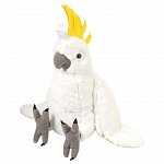 Plus Wild Republic - Papagal Cacadu Umbrelat Alb, 30 cm