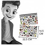 Tatuaje temporare, set 75 bucati, pentru baieti, Buki France