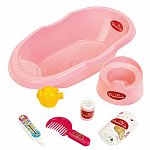 Accesorii papusa Klein Printesa Coralie - Set de baie cu accesorii