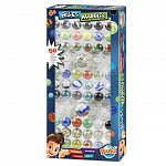 Bile de sticla Buki France, set 56 bucati, 2 dimensiuni, diverse culori, plus 6Y