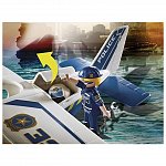 Playmobil City Action - Hidroavionul politiei si hot cu barca, 5 ani plus