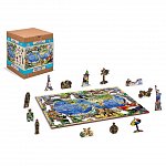 Puzzle din lemn, Wooden.City, Harta Regatului Animalelor M, 150 piese