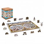 Puzzle 3D din lemn, Harta antica Nova Terrarium M, 200 piese, 0102-M Wooden.City