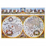 Puzzle 3D din lemn, Harta antica Nova Terrarium M, 200 piese, 0102-M Wooden.City