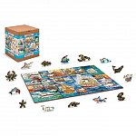 Puzzle 3D din lemn, Barca de navigat M, 200 piese, 0054-M Wooden.City