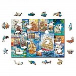 Puzzle 3D din lemn, Barca de navigat M, 200 piese, 0054-M Wooden.City