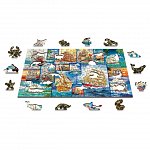 Puzzle 3D din lemn, Barca de navigat M, 200 piese, 0054-M Wooden.City
