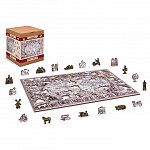 Puzzle 3D din lemn, Harta epocii de explorare L, 505 piese, 505-0101-L Wooden.City