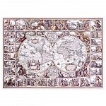Puzzle 3D din lemn, Harta epocii de explorare L, 505 piese, 505-0101-L Wooden.City