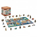 Puzzle 3D din lemn, Barca de navigat L, 505 piese, 505-0054-L Wooden.City