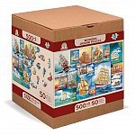 Puzzle 3D din lemn, Barca de navigat L, 505 piese, 505-0054-L Wooden.City