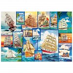 Puzzle 3D din lemn, Barca de navigat L, 505 piese, 505-0054-L Wooden.City