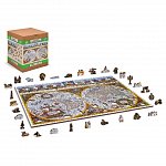 Puzzle 3D din lemn, Harta antica Nova Terrarium XL, 750 piese, 750-0102-XL Wooden.City