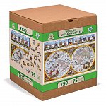 Puzzle 3D din lemn, Harta antica Nova Terrarium XL, 750 piese, 750-0102-XL Wooden.City