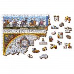 Puzzle 3D din lemn, Harta antica Nova Terrarium XL, 750 piese, 750-0102-XL Wooden.City