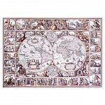 Puzzle 3D din lemn, Harta epocii de explorare XL, 750 piese, 750-0101-XL Wooden.City