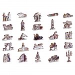 Puzzle 3D din lemn, Harta epocii de explorare XL, 750 piese, 750-0101-XL Wooden.City