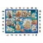 Puzzle 3D din lemn, Barca de navigat XL, 1010 piese, 1010-0054-XL Wooden.City