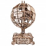 Puzzle mecanic din lemn, Wooden.City, Globul pamantesc, 231 piese