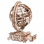 Puzzle mecanic din lemn, Wooden.City, Globul pamantesc, 231 piese