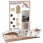 Puzzle mecanid din lemn, Wooden.City, Ceas Royal, 126 piese