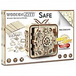 Puzzle mecanic din lemn, Wooden.City, Seif, 225 piese
