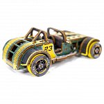 Puzzle mecanic din lemn, Wooden.City, Roadster Limited Ed., 115 piese