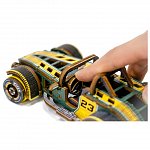 Puzzle mecanic din lemn, Wooden.City, Roadster Limited Ed., 115 piese