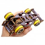 Puzzle mecanic din lemn, Wooden.City, Masina Bolid Limited Ed., 109 piese