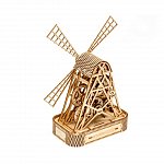 Puzzle mecanic din lemn, Wooden.City, Moara, 222 piese