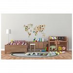 Puzzle 3D din lemn, Harta lumii cu animale XL, 64 piese, WM515 Wooden.City