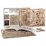 Puzzle mecanic din lemn, Wooden.City, Tablou mecanic, 265 piese