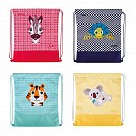 Sac sport Herlitz, 36.5 x 40.5 x 0.5 cm, Cute Animals Zebra, Turtle, Koala, Tiger